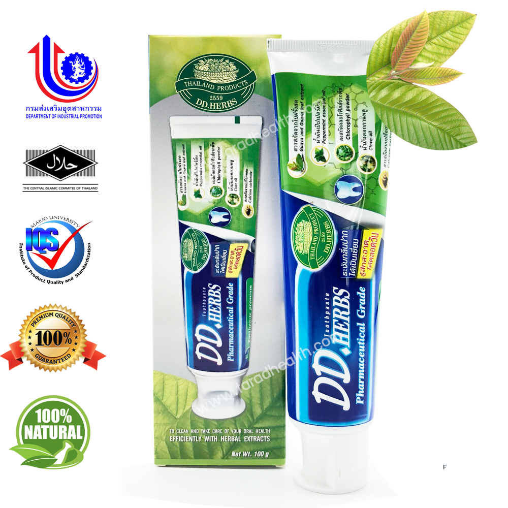 ยาสีฟันสมุนไพร ดีดี เฮิร์บ ( DD HERBS ) ขนาด 100 g. ยาสีฟันสมุนไพร ดีดี เฮิร์บ ( DD HERBS ) ขนาด 100 g.